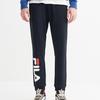Fila Knit Casual Loose Sports Pants Men Bottoms Black F61M038603ABK