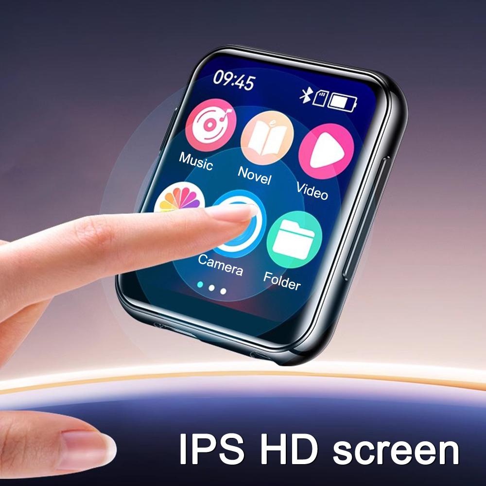 Bluetooth 5.4 MP3 player MP4 player 2 inch IPS full touch HD colour screen Support photo, radio, alarm video, e-book, etc.