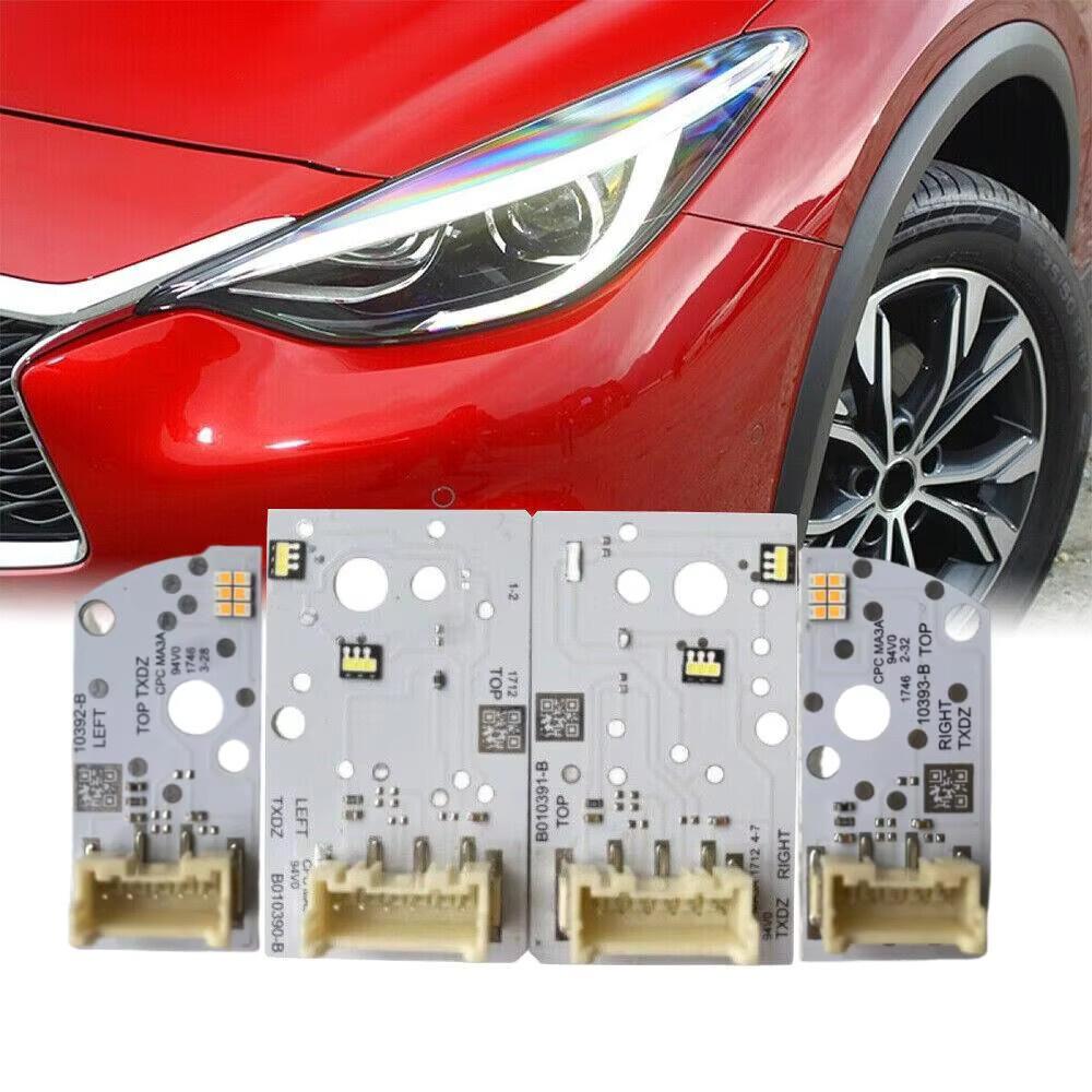 LED Boards For Infiniti QX30 Q30 High LED Headlight DRL Turn Signal L&R 4pcs New