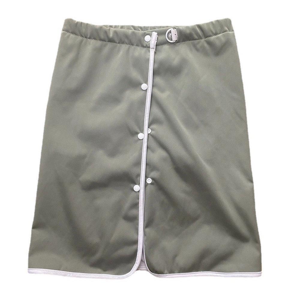 

Waterproof Incontinence Skirt for Bedridden Adults - Washable, Anti-Urine Protection for Elderly and Menstrual Use. M (Waist 24-29 inches)