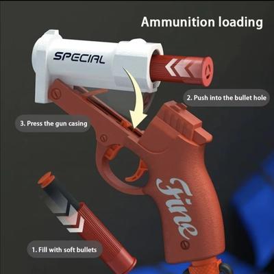 Soft Bullet Launcher Mini S686 Toy Gun Airsoft Foam Bullet Blaster for CS Outdoor Play Children's Pistol