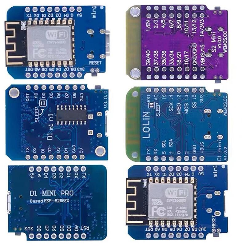 WeMos D1 Mini Pro V3.0 NodeMcu 4MB/16MB octeți Lua Internet of Things Placă de dezvoltare bazată pe ESP8266 CH340G Nodemcu V2