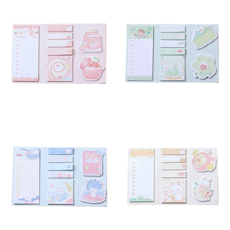 Friendly Paper Adhesive Memoire Pad for Office Business School Students Writing Supplies Colorful Cartoon Stick Note