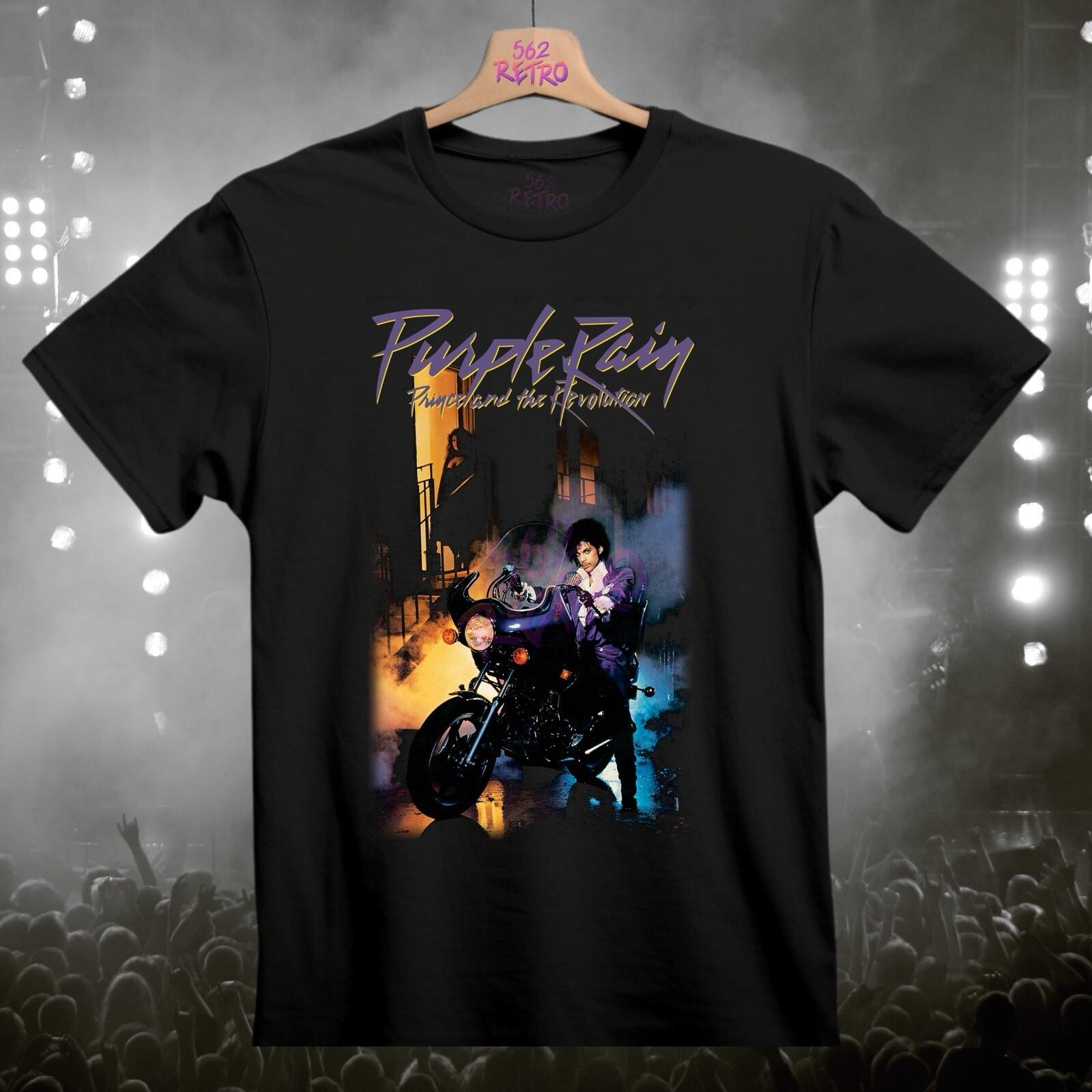Prince Purple Rain Funk, Pop Band Black T-Shirt S-3XL XXXL
