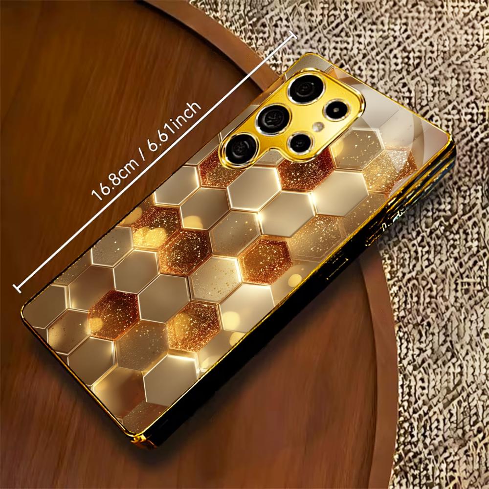 Modèle Best-seller Étui de téléphone luxueux Étui de téléphone en verre galvanisé pour Samsung Galaxy S26 S25 S24 S23 S22 S21 FE, Ultra, Plus