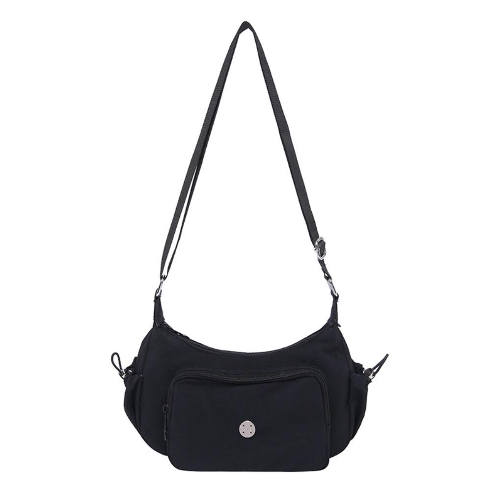 

Designer Cross Body Bag Casual Commuting Sling Bag Trendy Nylon Shoulder Bag Outdoor чёрный