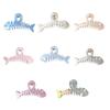 Nacreous Fish Bone Hair Clip Slip Resistant Design Lightweight Hairpin For Women Girls Soft Feel Wear