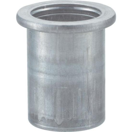 TRUSCO Flat Head Aluminum Crimp M8 X 19 X 2 Packs Nuts, 4.0mm Thick, 1.25mm, Nuts, T-BN-8M40A (Case Sold)