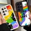 Phone Case for Samsung Galaxy S26 S25 Ultra S24 FE LGBT Rainbow Love Is Love Shell S23 Plus S22 + S21 S20 5G Soft Silicone Funda