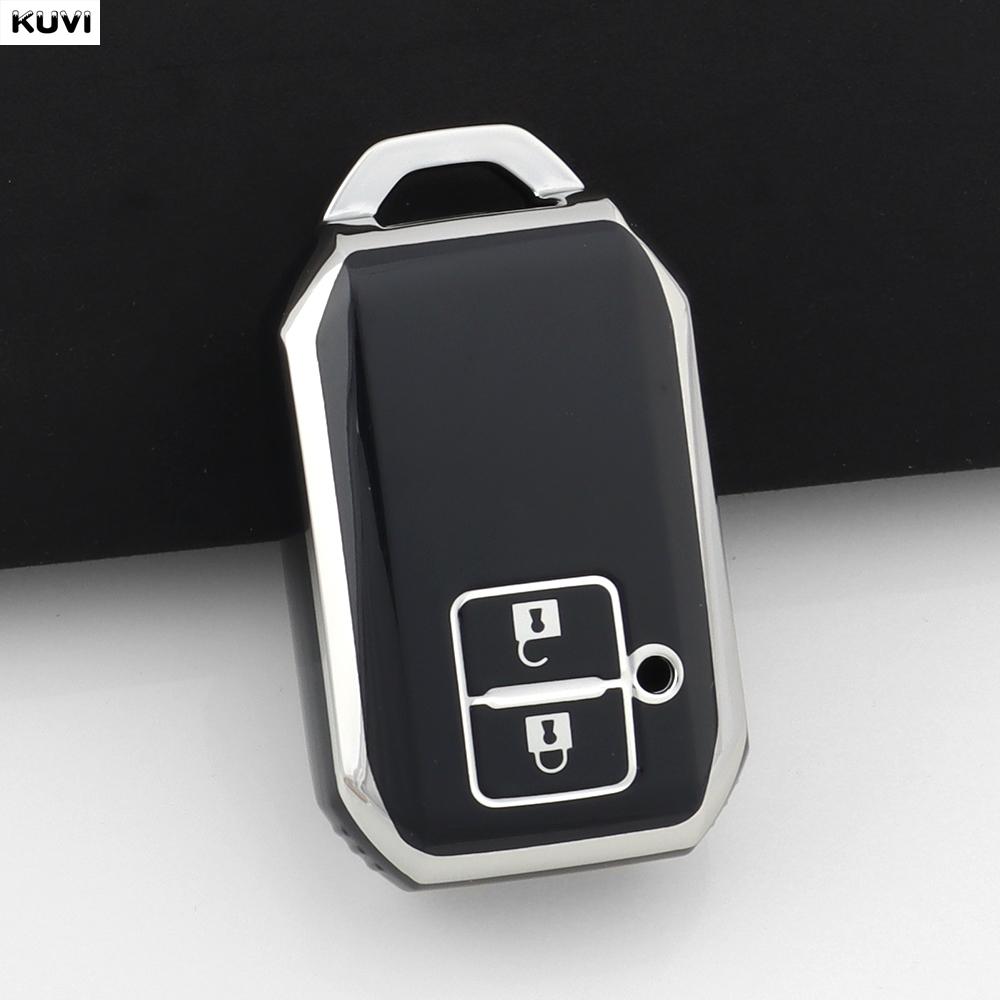 

2 Button Golden Tpu Car Remote Key Case Cover Shell For Suzuki Ertiga Swift Wagon R Holder Keyless Fob Protector Accessories