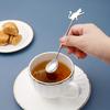 1pc, Dessert Spoon, Stainless Steel Coffee Spoon, Cute Milk Spoon, Kawaii Cat Stirring Spoon, Reusable Ice Cream Spoon, Washable Dessert Spoon
