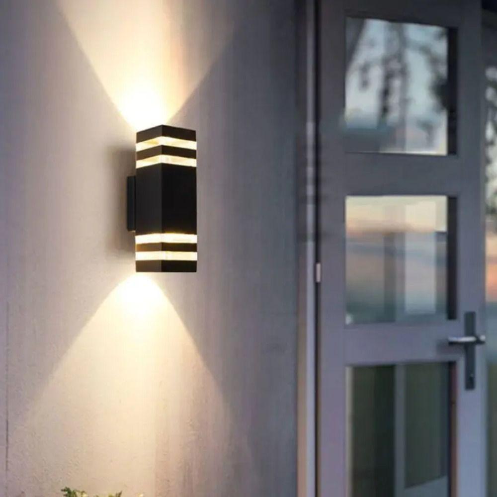 Minimalist Style Outdoor Sconce Up Down Lighting LED Wall Light Simple Wall Lamp  Villa Exterior