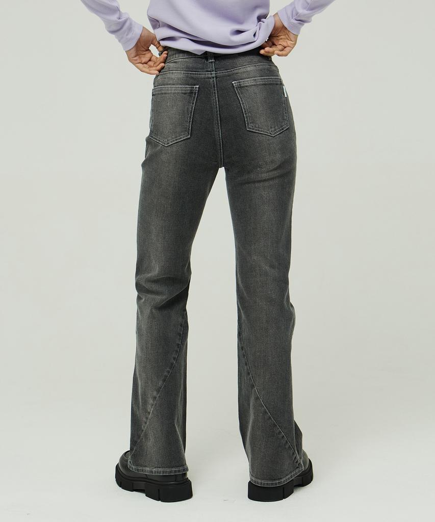 MAGOODGAN Chera 7425 Fadewash Curved Grey Bootcut Denim Pants