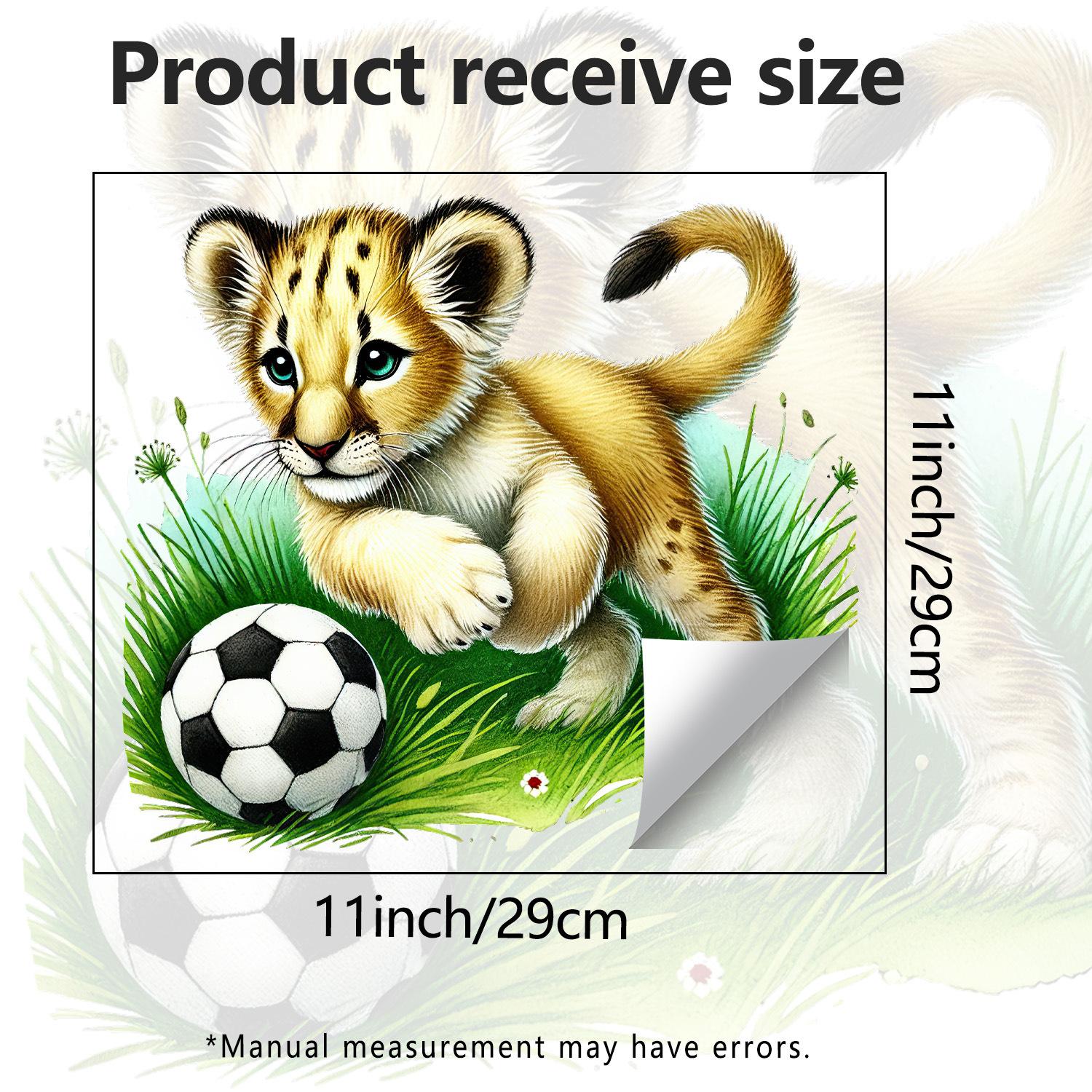 

Стеклянные наклейки «Маленький лев» для детской комнаты, гостиной, кухни, ванной комнаты и окон JDT-H7307