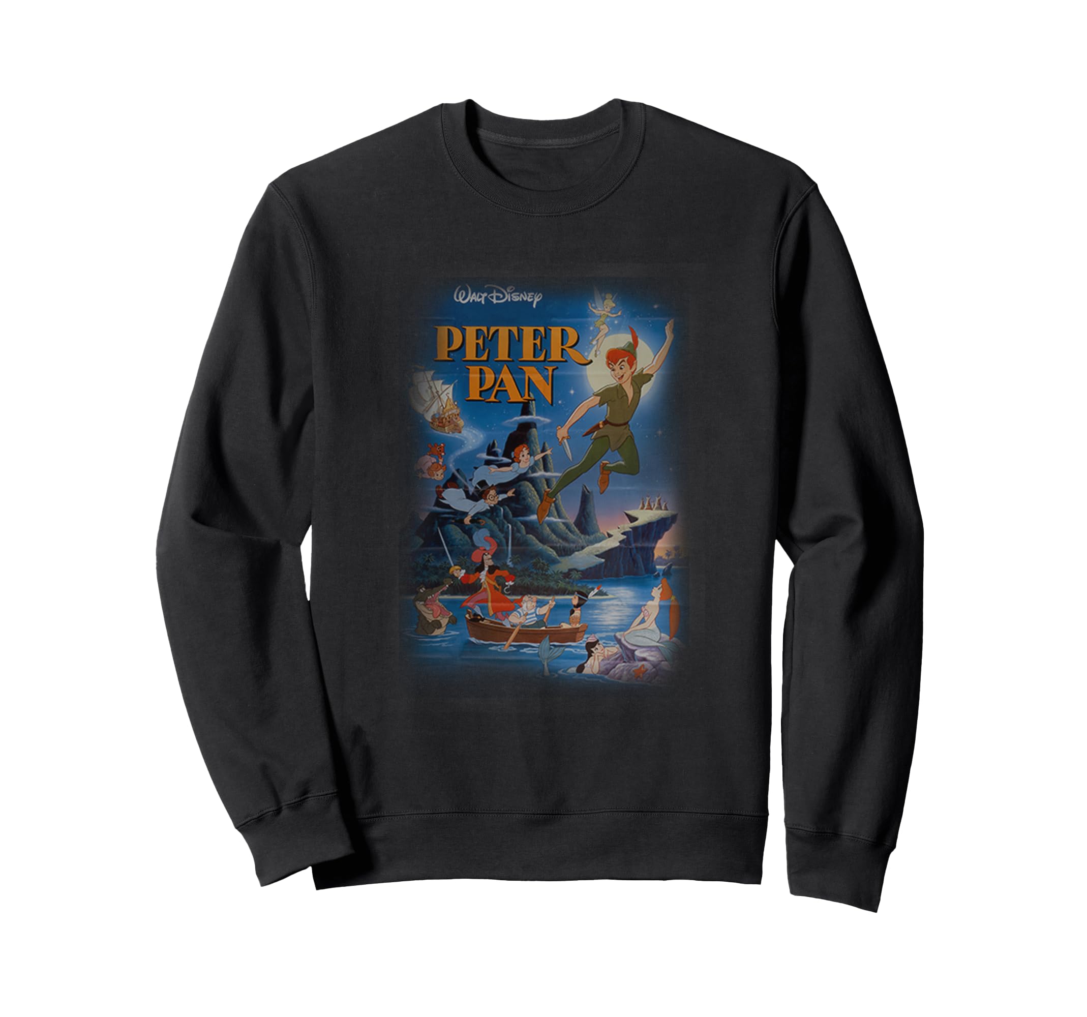 

Disney Peter Pan Main Character Neverland Vintage Poster Sweatshirt