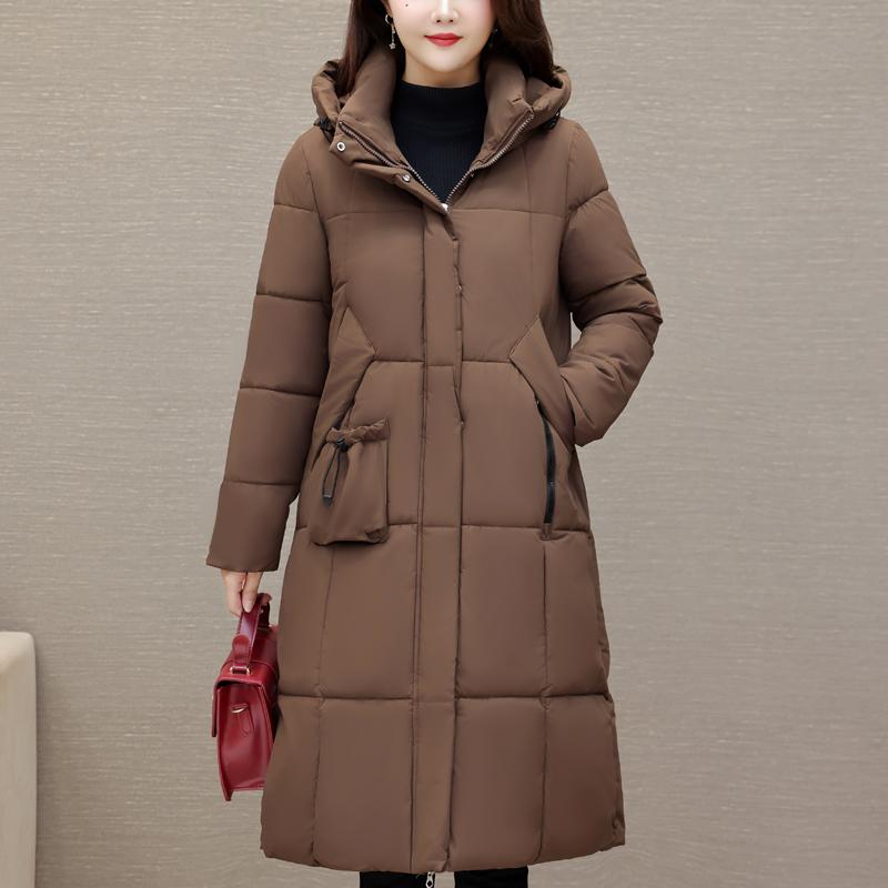 Fashion Winter Long Coat Female Clothes Hooded Thick Warm Casual Winter Jacket Women's Parkas