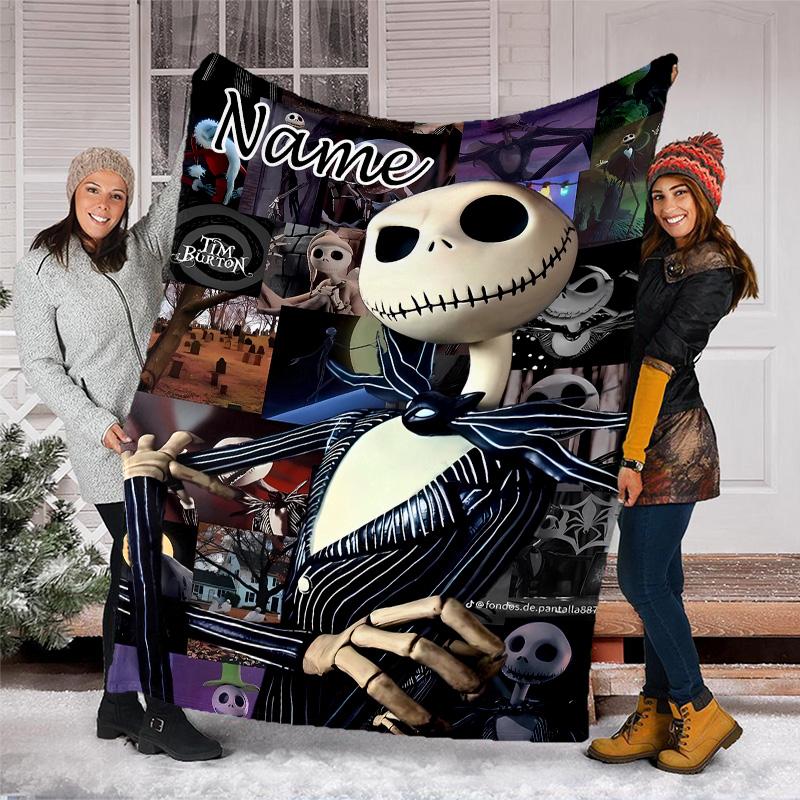 Customizable Jack Throw Blanket – Personalized Name, All-Season Cozy Snug Blanket, Machine Washable, Personalized Blanket