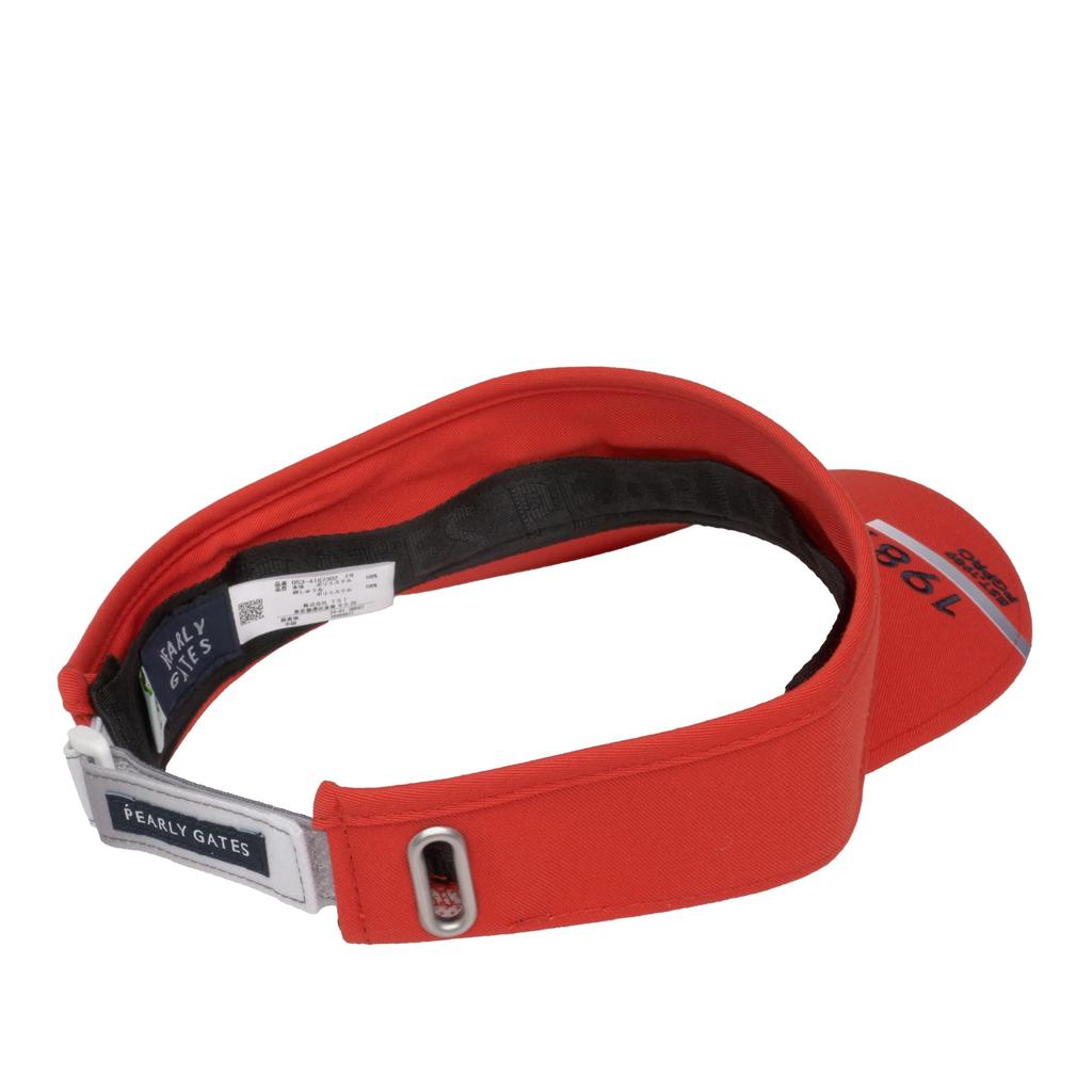 [PEARLY GATES] Unisex Sun Visor (PG PRO Logo, Size Adjustable)  Golf Hat  053-4187302 100Red FR