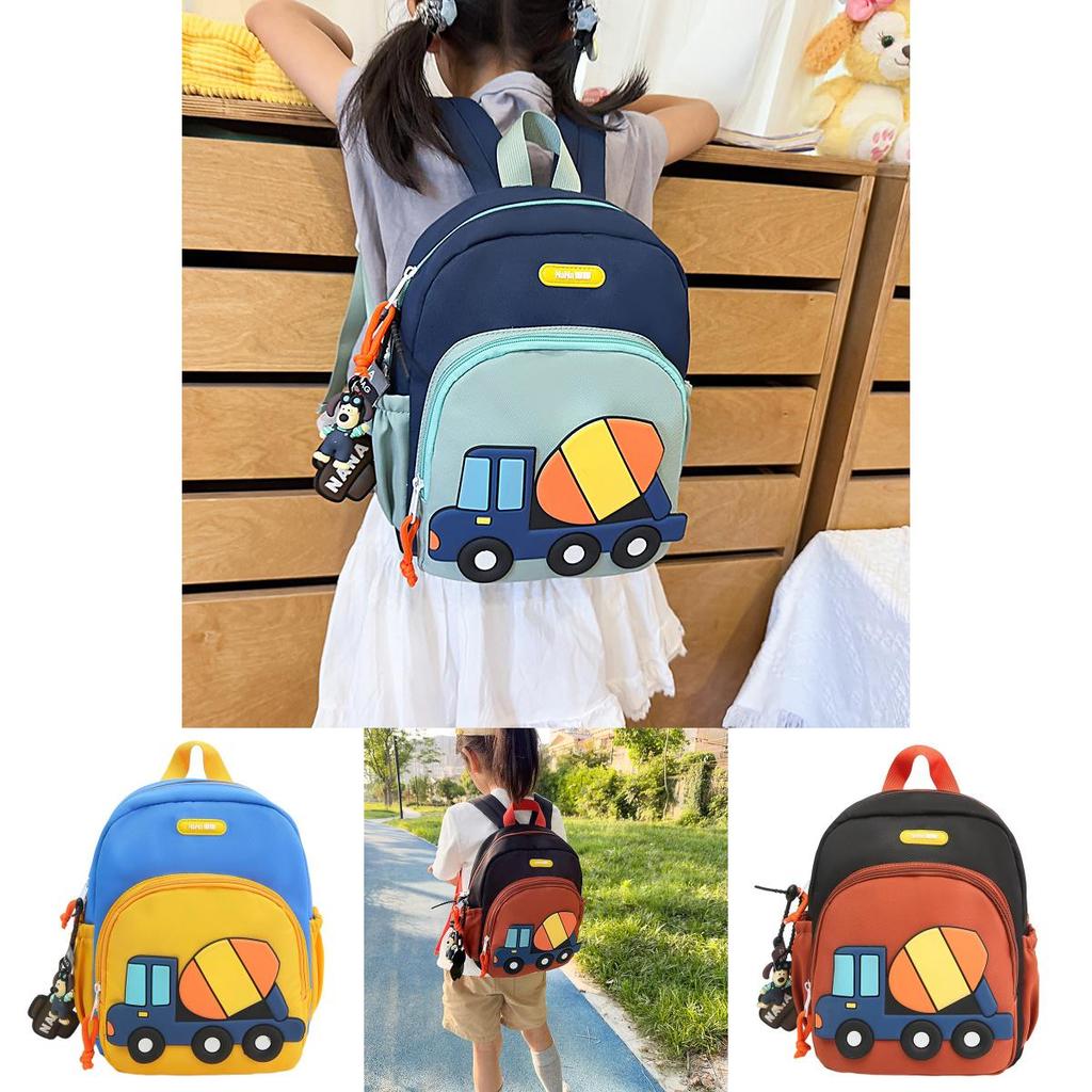 Kids Nylon Car Backpack With Lightweight Design For Kindergarten And Preschool