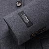 FAPAI Men's 2-in-1 Cashmere Blend Wool Coat with Detachable Down Liner
