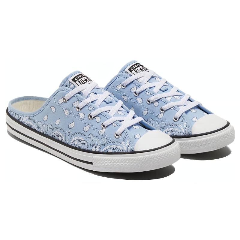Converse Chuck Taylor All Star Comfortable and Versatile Rubber Sole Non-Slip Slide Sandals Women's Blue