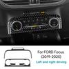 For Ford Focus/Focus ST 2019 2020 2021 2022 2023 2024 2025 Real Soft Carbon Fiber Sticker LHD Car Central Control AC Frame