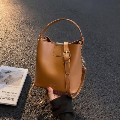 Borsa Piccola di Alta Qualità con Texture - Borsa da Viaggio d'Affari, Borsa a Secchiello, Borsa a Spalla alla Moda, Borsa Grande