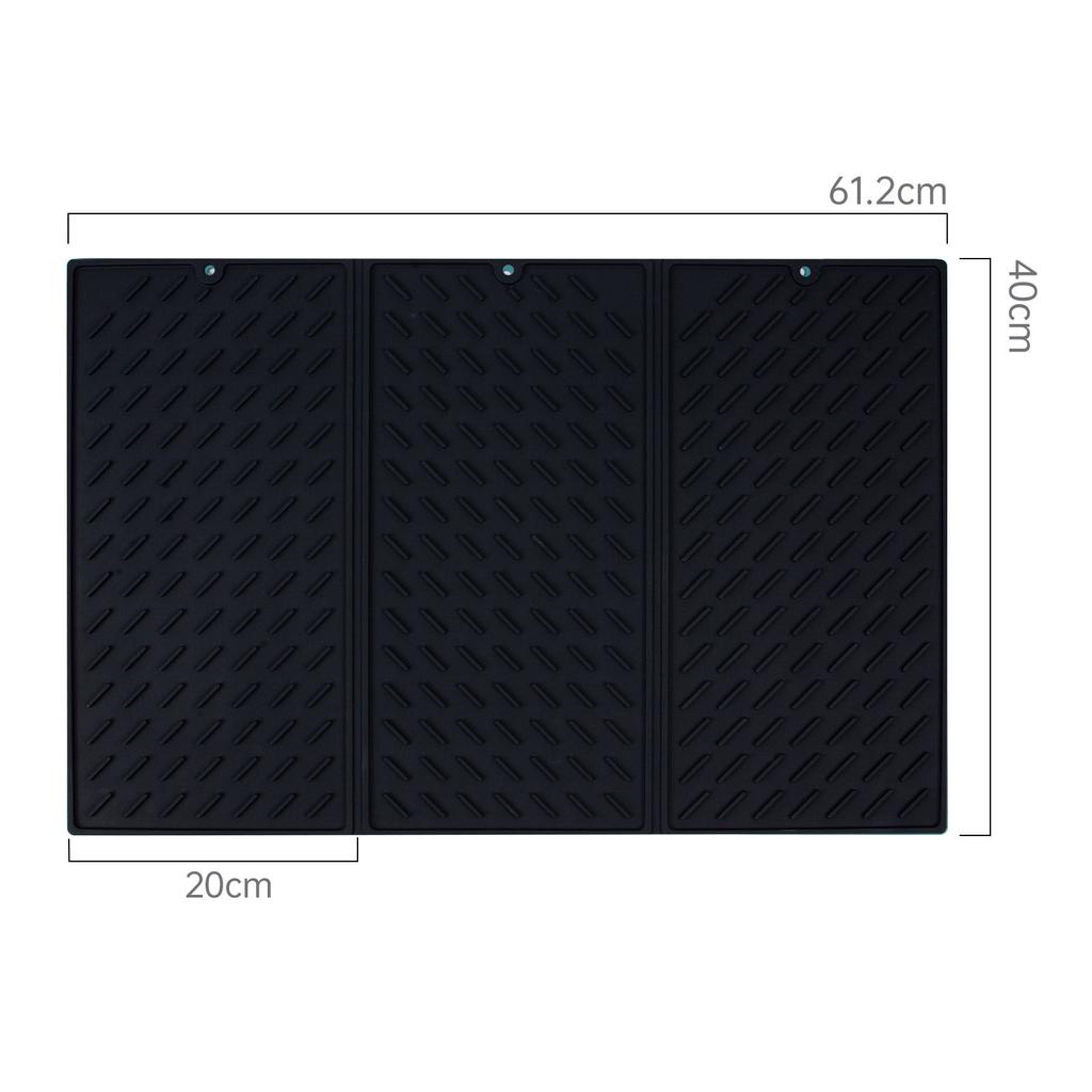 Kitchen Large Thick Folding Silicone Coaster Counter Tableware Draining Anti-scald Heat Insulation Sink Foldable Silicone Mat