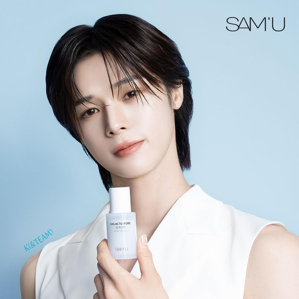 Galacto Poren Poren Poren Rau Trocken Mild Niedriger pH Koreanische Hyaluronsäure SAM'U Serum, 40ml, Pflege, Ceramide, Cica, Straffend, Haut, Feige, Feuchtigkeitsspendend,