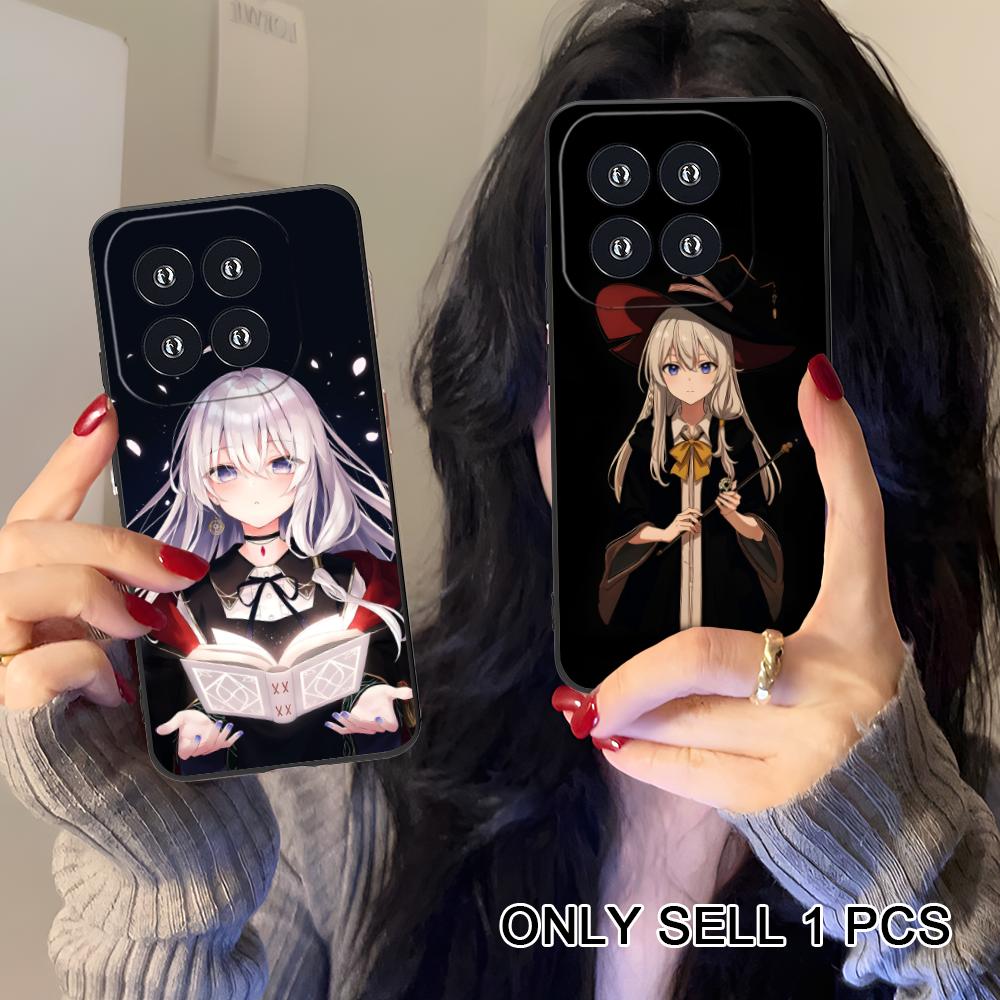 Wandering Witch Elaina Matte TPU Mobile Phone Case for Xiaomi 15 14 13 12 Mi 11 T Ultra Lite Pro S X 5G Colorful Printing Cover