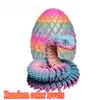 3D Printed Snake with Egg Joint Mobility Simulate Snake Ornament Desktop Home Animal Decoration Kids Desktop accessories