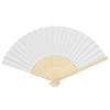 Chinesischer Stil, blanker Bambus-Fächer, faltbar, handgehaltener Taschen-Papierfächer, DIY-Bastelgeschenk