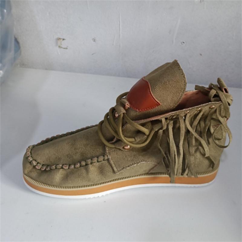 Women's Lace-up Denim Boots for Winter