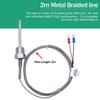 800°C Degree High Temperature Sensor Thread NPT 1/2  Stainless Steel Probe K Type PT100 Thermocouple Tube Temperature Controller
