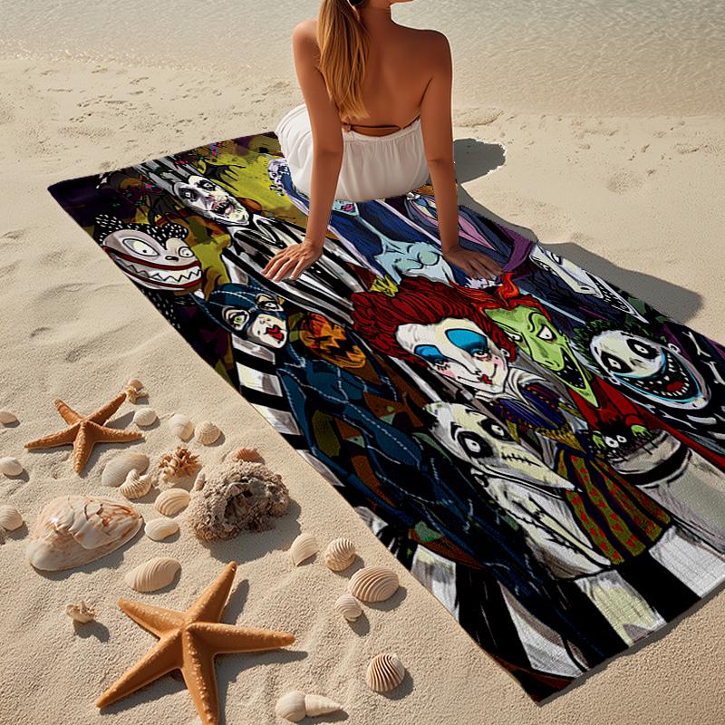 Gothic Corpse Beauty In Bloom Beach Towel, Super Soft Microfiber, Gift for Her/Him, Birthday, for Pool, Beach, Travel, Home Decor Fan Gifts