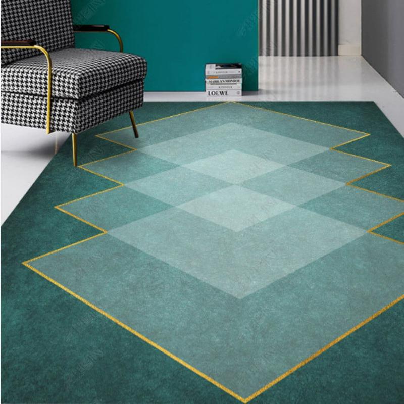 Splash Ink Abstract Green Carpet Living Room Large Area Rugs Home Decor Bedroom Bedside Carpets Non-slip Floor Mat Alfombra
