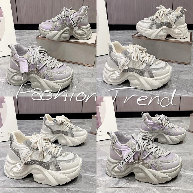 Dad shoes 2025 spring and summer new thick-soled muffin shoes versatile niche small man explosion