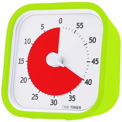 TIME TIMER MOD 9cm 60-Minute Timer Mod (with Cover) Lime Green Time Management Learning Timer TTM9-GR-W Authentic Product
