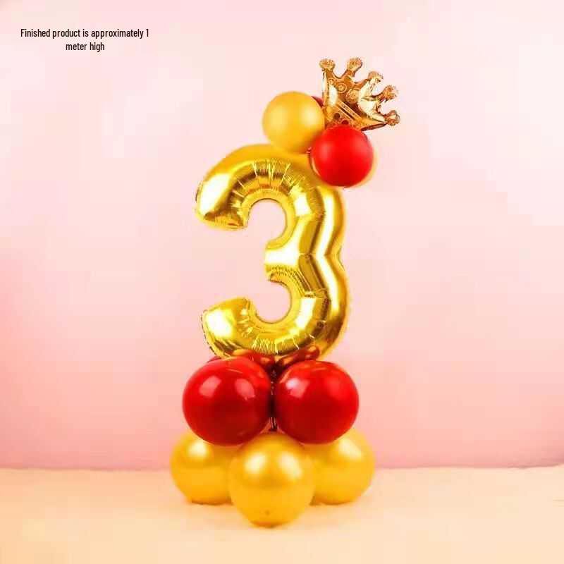 Złote Balony z Cyframi na Urodziny i Imprezy