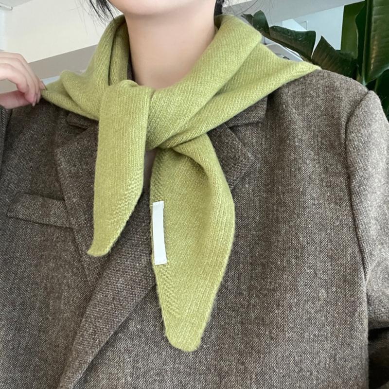 Multiple Functional Winter Scarf For Women Soft Weave Trilateral Plan Thin Fashion Addition For Cold Weather