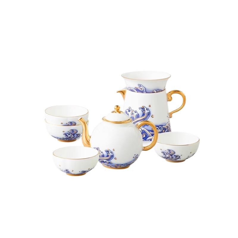 

Auratic Mr. Ceramic Pearl of the Sea 9-Piece Tea Set