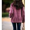 Double-sided Plush Slim Cardigan for Women Short Plus Velvet Casual Winter New Outer Jacket for Women