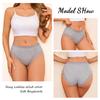 FINETOO 4PCS Sexy Lace Cotton Panties for Women Flroal Lace Seamless Briefs High Rise Lingerie Female Breathable Soft Underwear