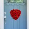 Valentine's Day Wreath 15 inch Love Heart Wreath Door Wreath for Indoor Outdoor
