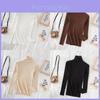 Elegant Knit Sweater For Women With High Neck Slim Fit Long Sleeve Casual Wear