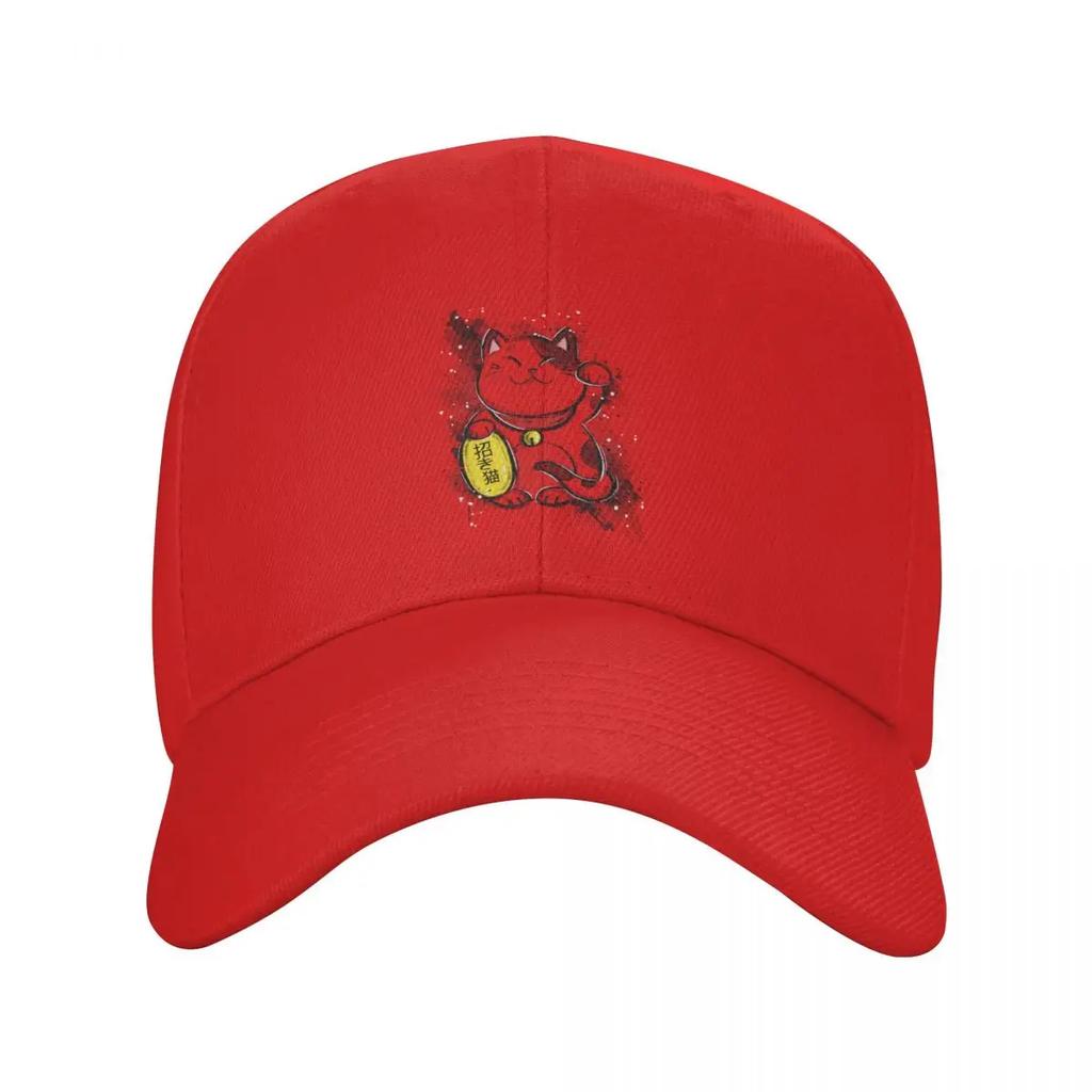 Custom Kawaii Unisexeki Neko Baseball Cap Women Unisex Breathable Lucky Cat Dad Hat Sports Snapback Caps