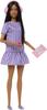 Barbie Fashionista Paarse Streep Jurk Poppenset poppen en voor leeftijden 3 en Paars JJN58 (voor poppenhuizen, omhoog) -