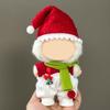 Mini Plush Doll Clothes Sweater Hat Dress Soft Doll Outfits Easy Wear Christmas Halloween Clothing for 17cm Dolls