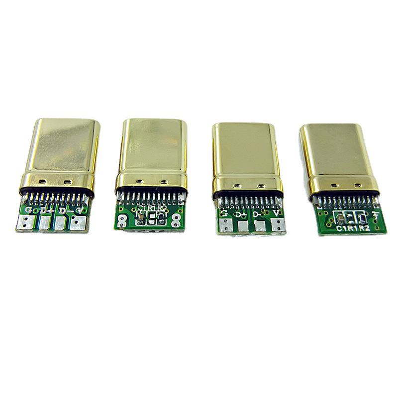 Gold-Plated USB Micro Type-C Connector: High-End Keyboard, Flash Drive, Headphone Amplifier, Mobile Phone Data Cable.