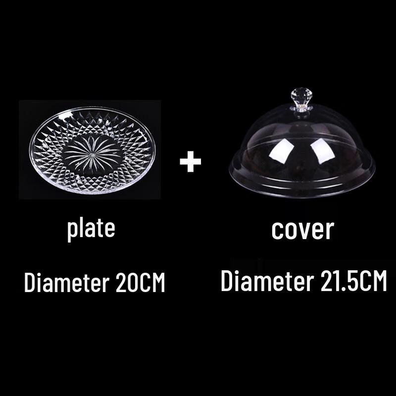 Пластиковая прозрачная крышка для еды с набором тарелок